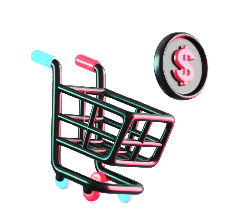 TikTok Shop shopping cart icon